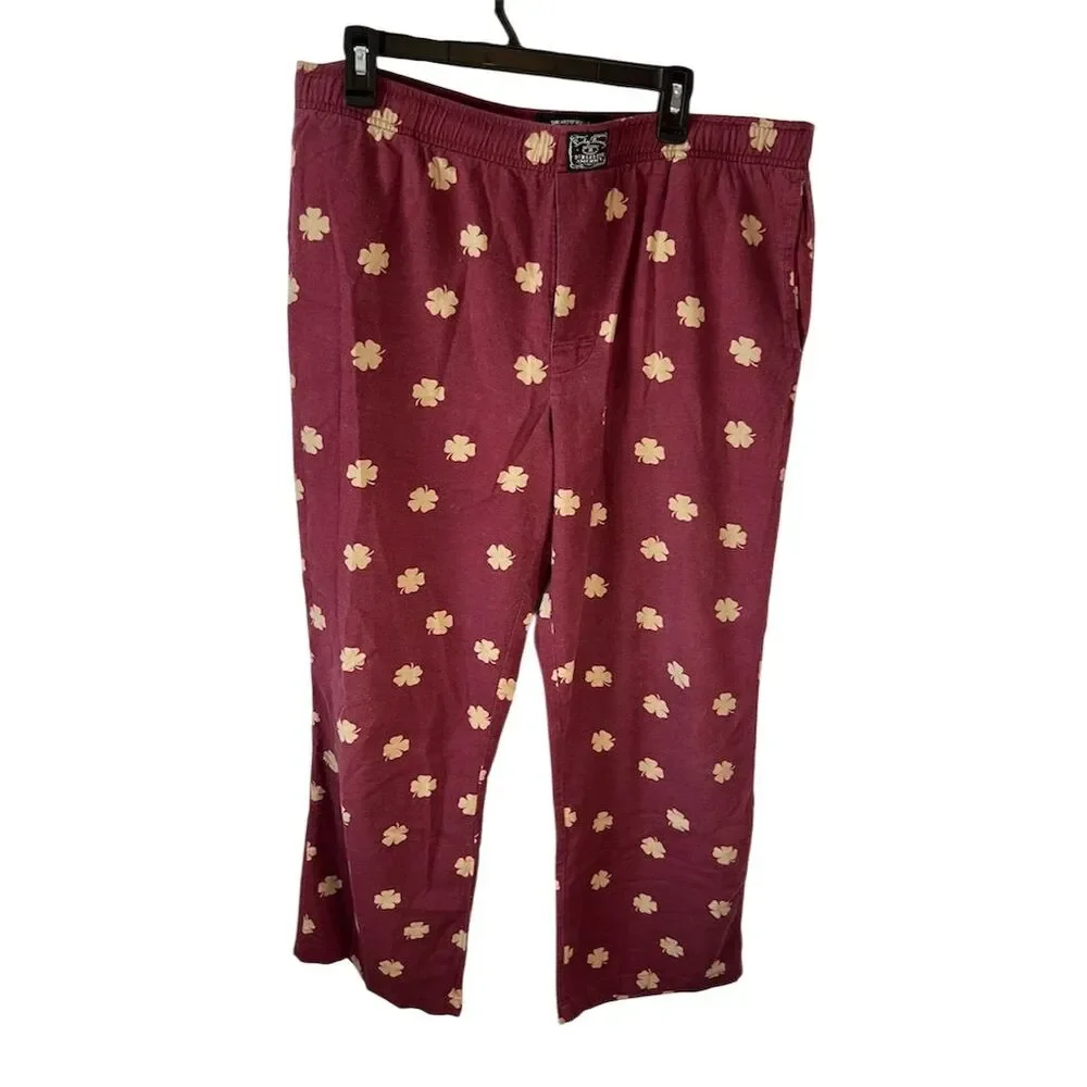 Lucky Brand Men's Baggy Lounge Pants Multicolor Size L Standard Red - Picture 1 of 8